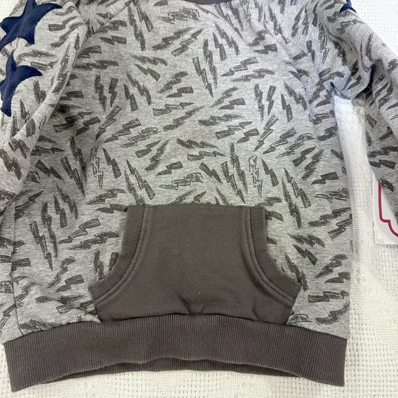 Fierce Frank | Size 4 EUC Hoodie with blue stars - Picture 3 of 4